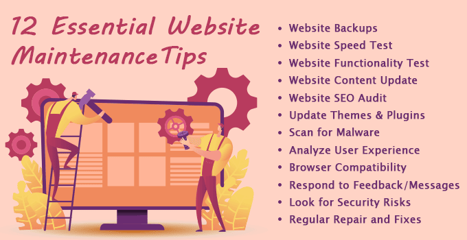 12 Essential Website Maintenance Tips