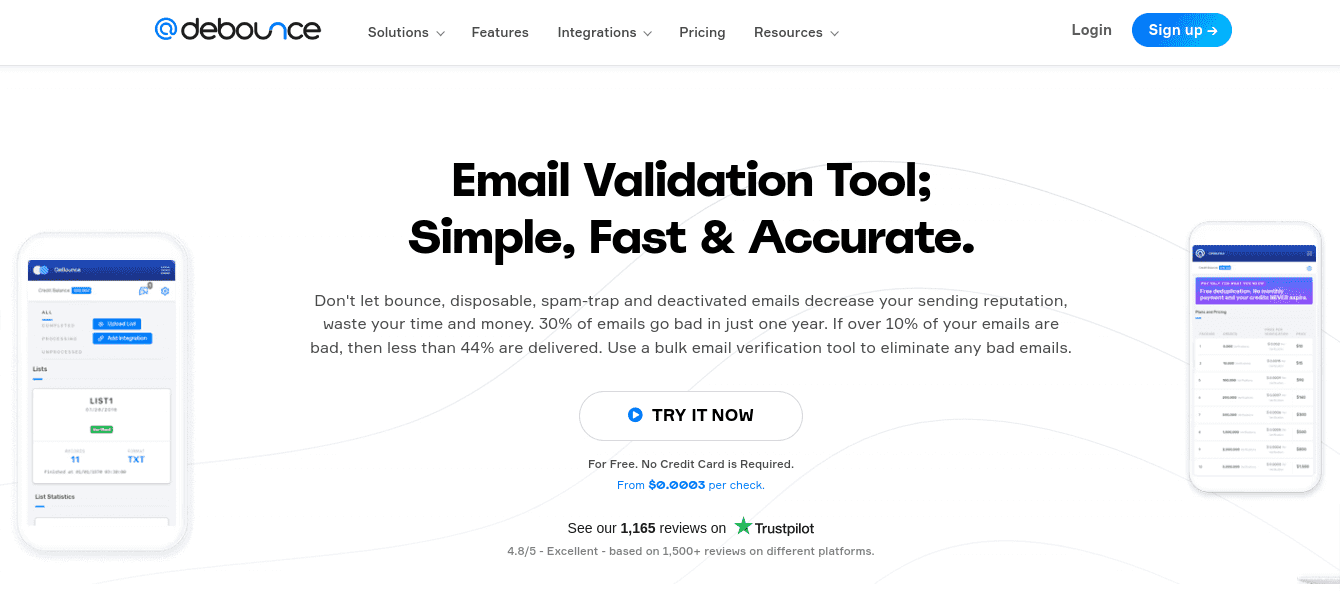 DeBounce - Powerful Email Verification Tool