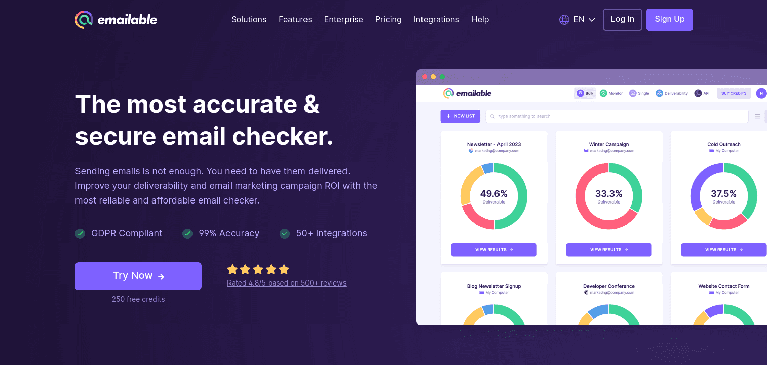 Emailable - Secure Email Checker