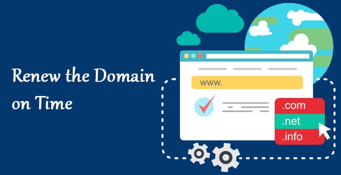 Renew the Domain on Time