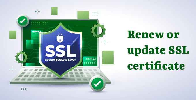 Renew or update SSL certificate