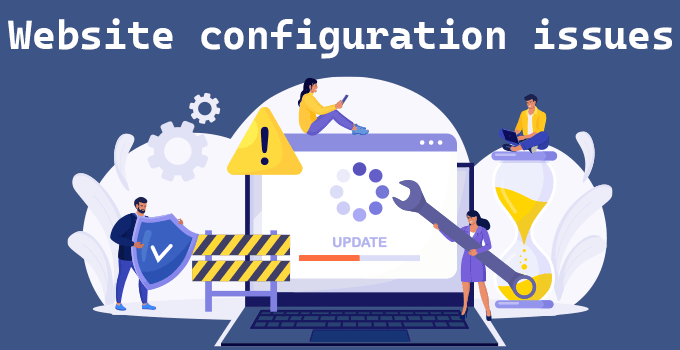 Website configuration issues