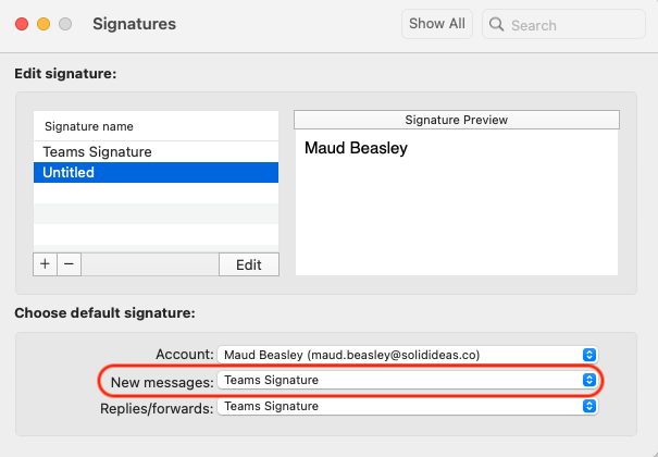 Outlook - Create a Signature