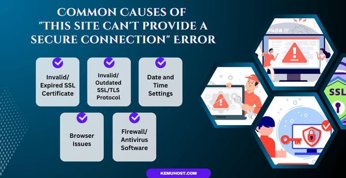Common Causes of this site cant provide a secure connection Error
