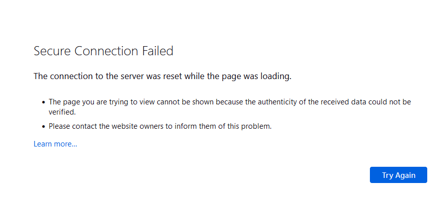 Firefox SSL Error