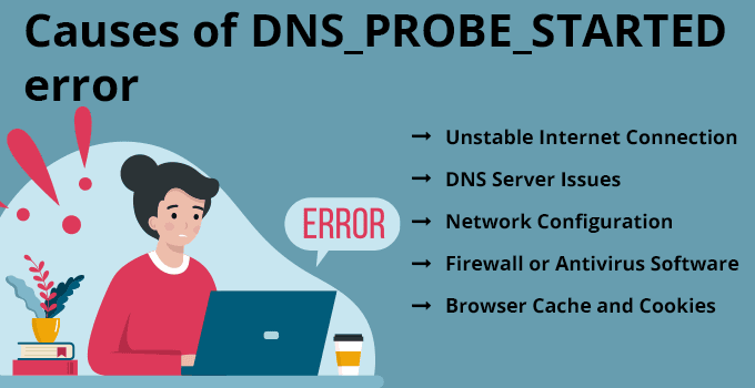 Causes of DNS_PROBE_STARTED error