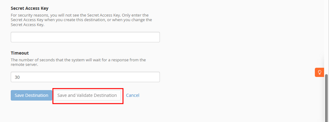 save amazon s3 in whm