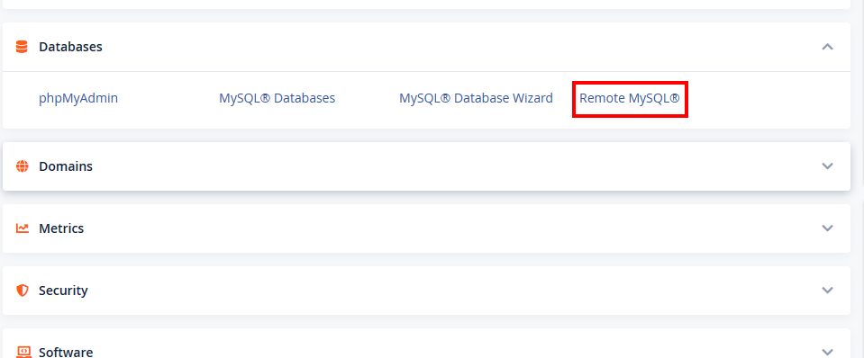 remote mysql from cpanel