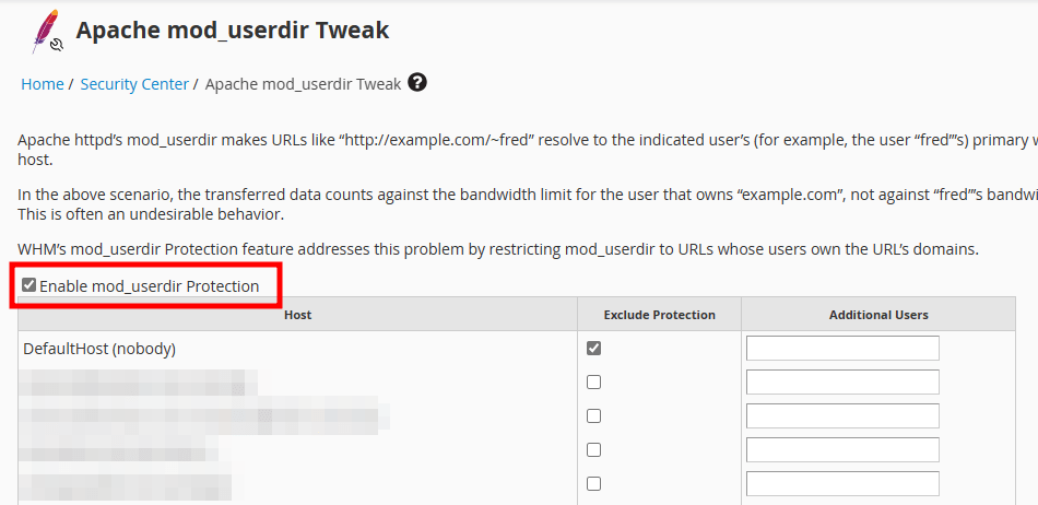 apache modusr protection temp URL