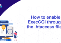 enable ExecCGI through the htaccess file