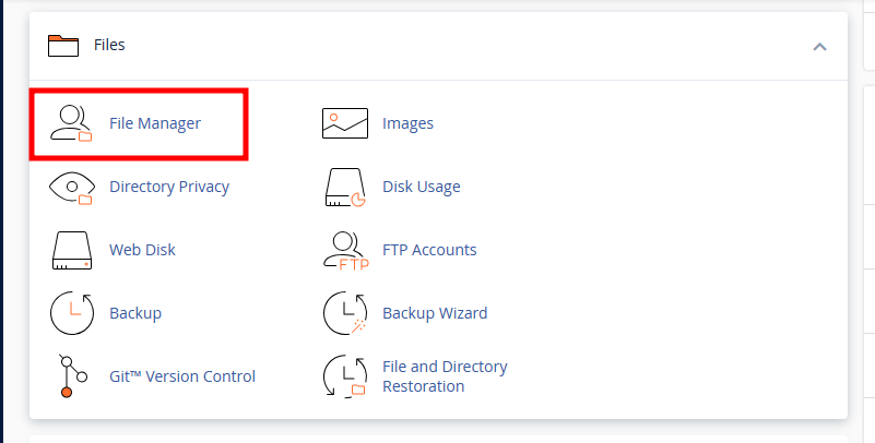 cpanel file manager