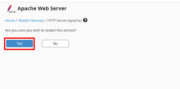 whm apache restart