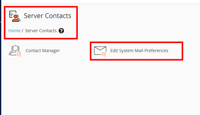 whm edit system mails preference
