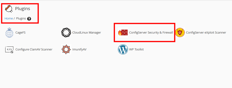 whm plugin config firewall