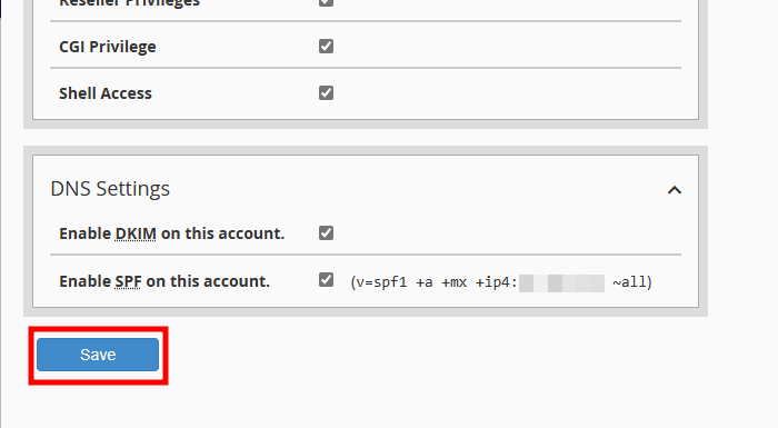 whm save new domain