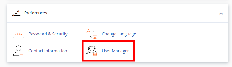 cpanel user manager