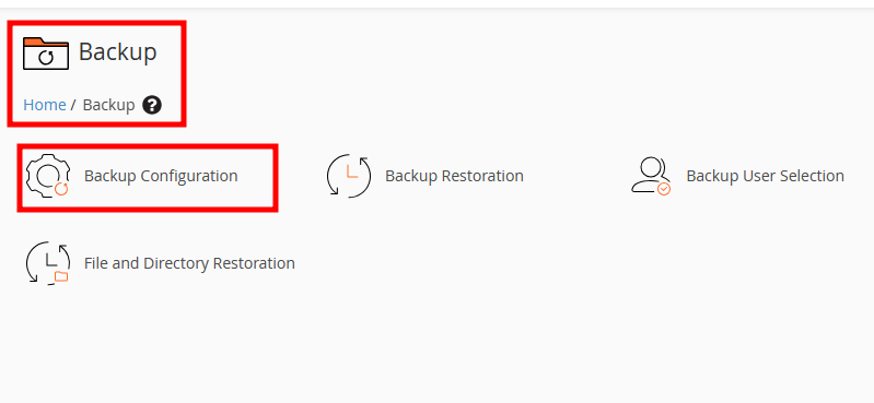 whm backup config