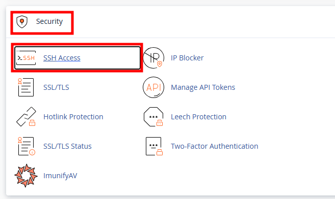cpanel ssh access